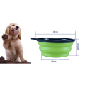 Tigela de Cachorro dobrável Silicone Dobrável Expansível Cup Dish para Pet Food Cat Alimentos de Água Portátil Tigela de Viagem